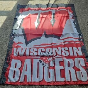 Wincraft Red and White Wisconsin Banner